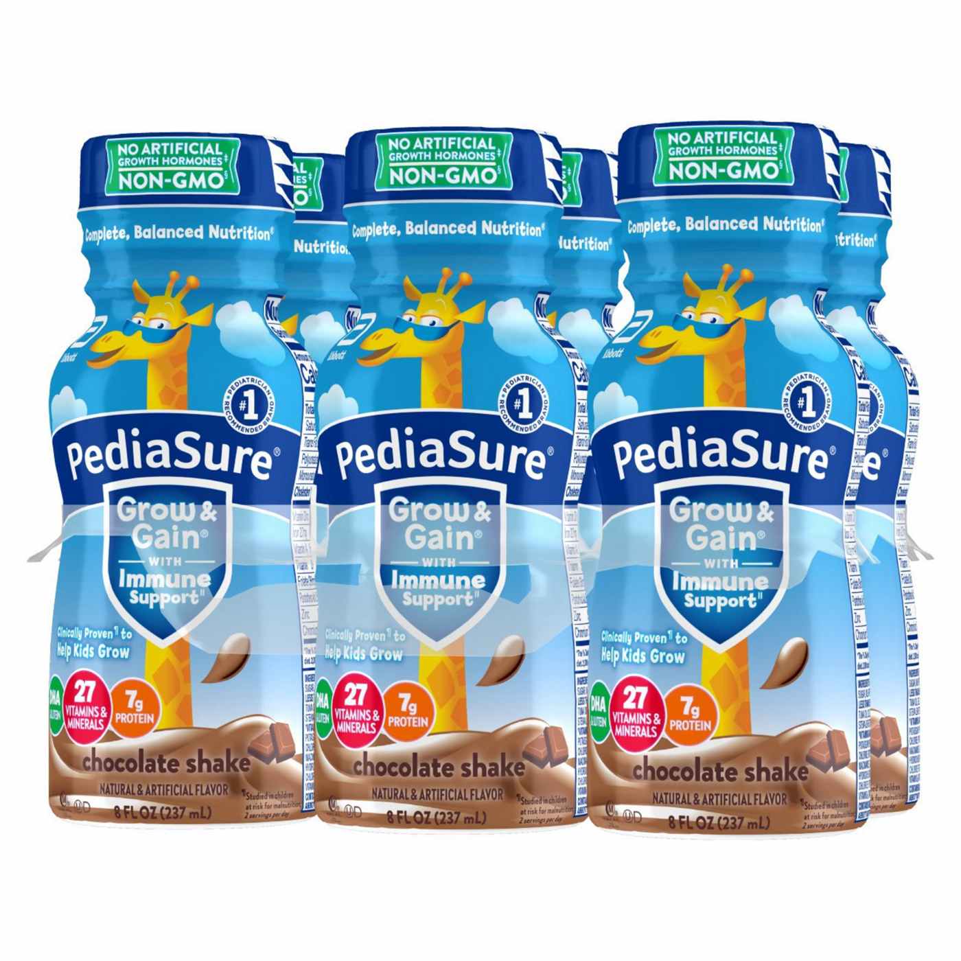 PediaSure Grow & Gain with Immune Support 7g Protein Shake for Kids - Chocolate, 8 oz Bottles; image 4 of 11