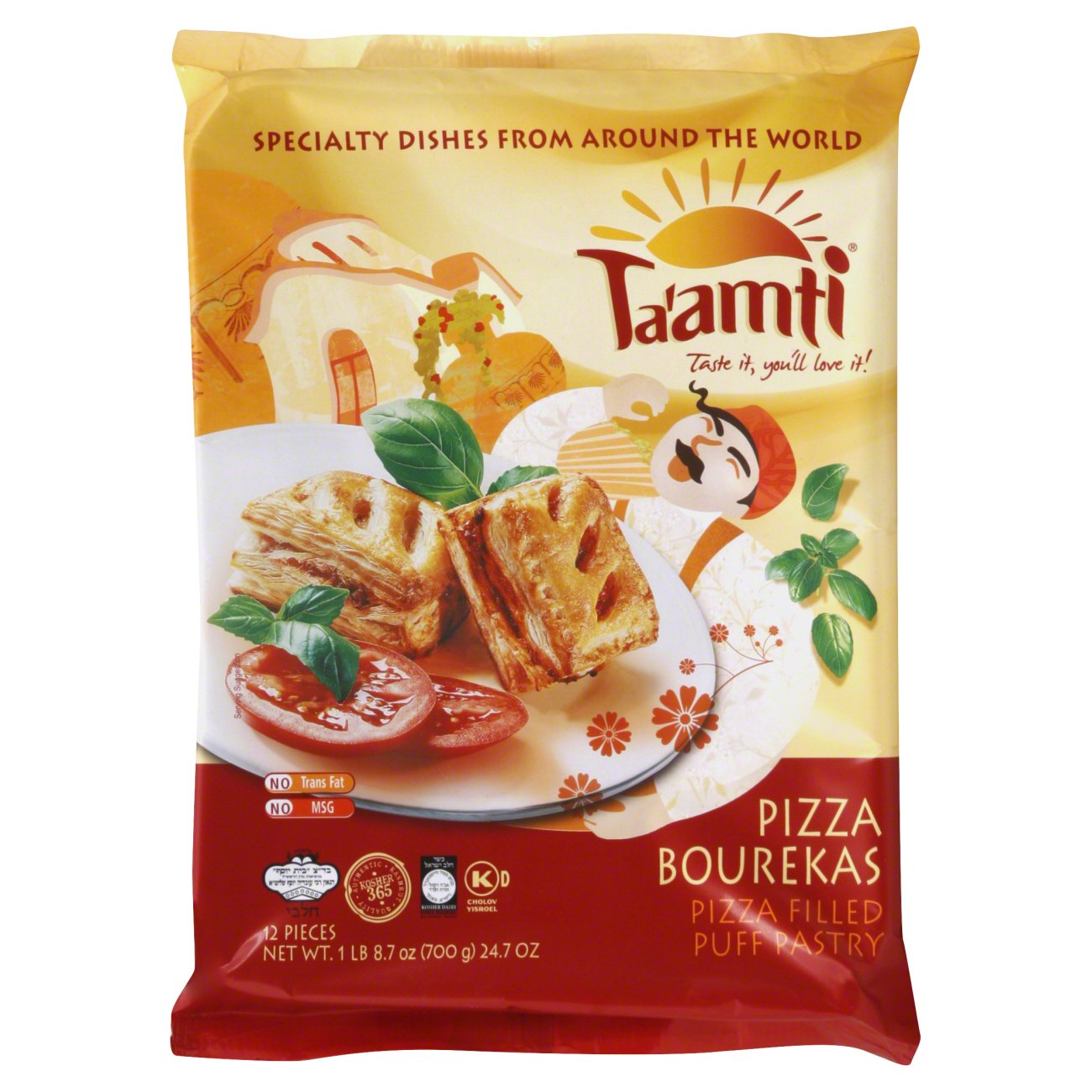 Ta'amti Kosher Pizza Bourekas Pizza Filled Puff Pastry