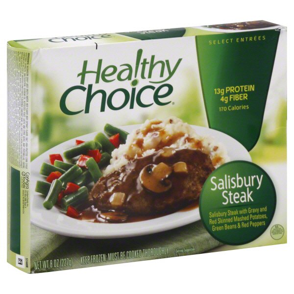 Healthy Choice Select Entrees Salisbury Steak And Red Skin Mashed Potatoes Shop Entrees And Sides