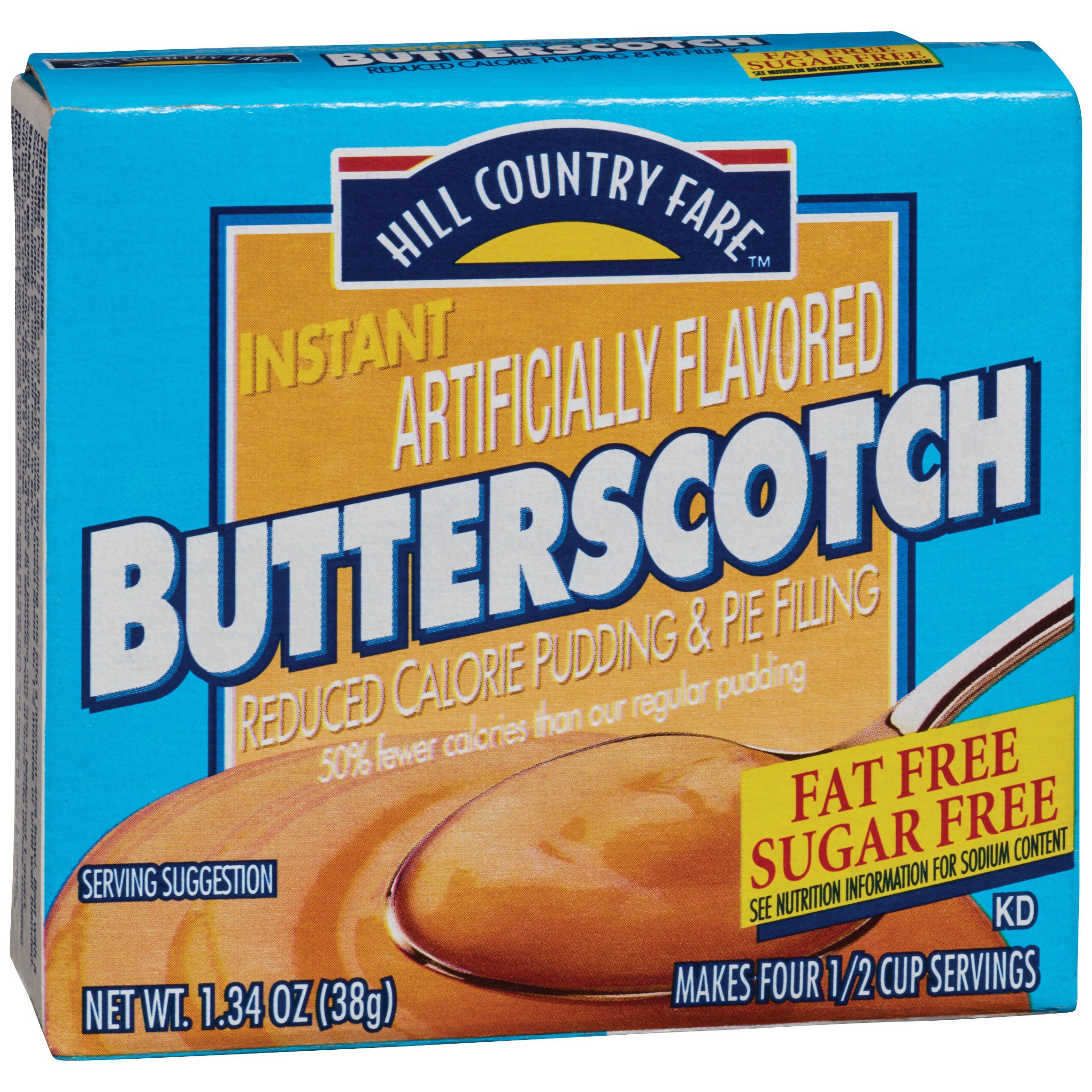 Hill Country Fare Sugar Free Butterscotch Instant Pudding Mix Shop