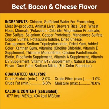 Pedigree Chopped Ground Dinner Wet Dog Food - Chicken & Bacon