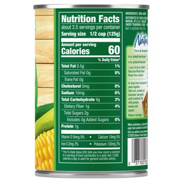 Libby's Naturals Whole Kernel Sweet Corn, 15 oz