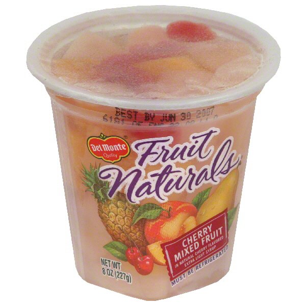 Del Monte Fruit Naturals Cherry Mixed Fruit In Natural Cherry Flavored ...