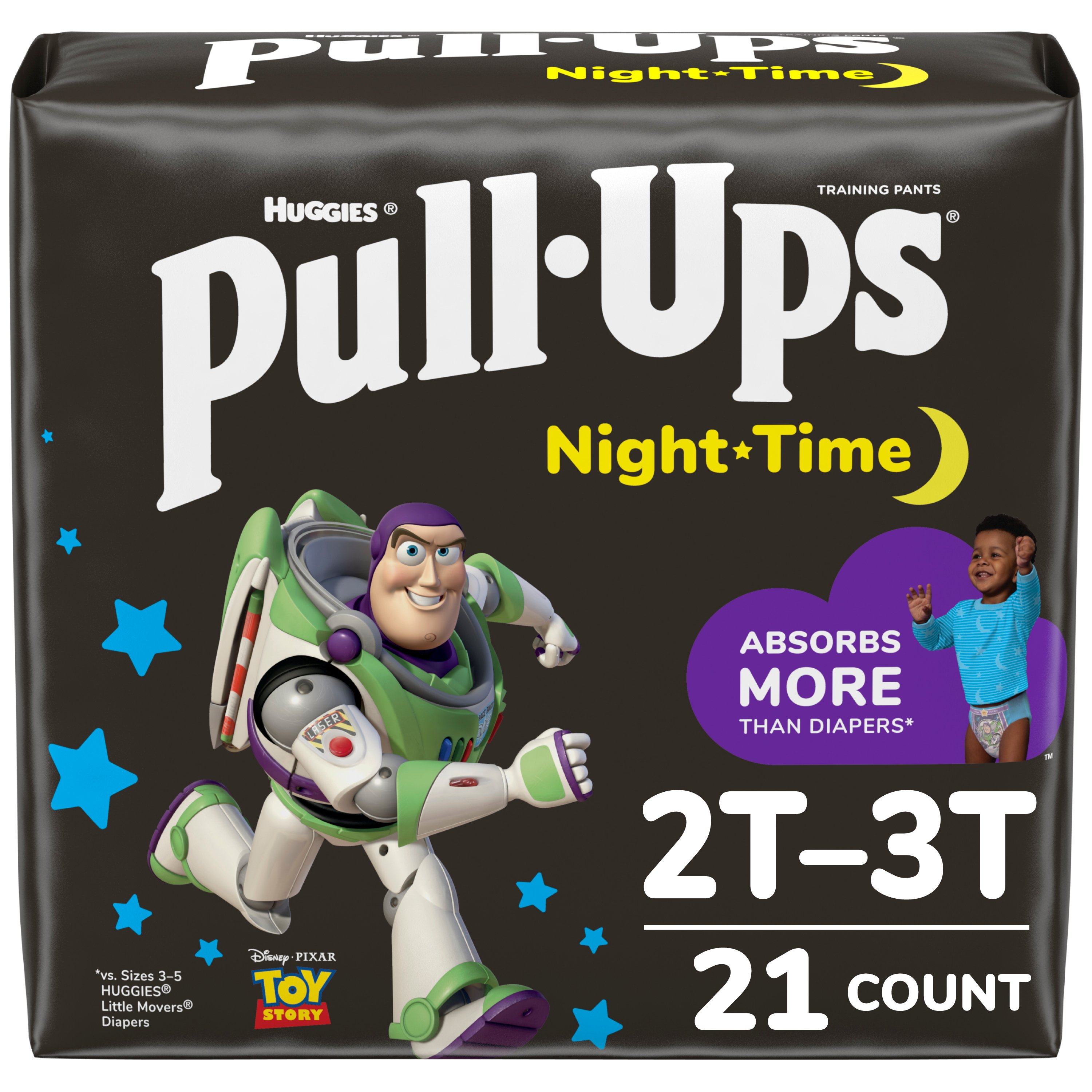 Huggies Pull-Ups Training Pants Disney Night-Time Girls 3T-4T