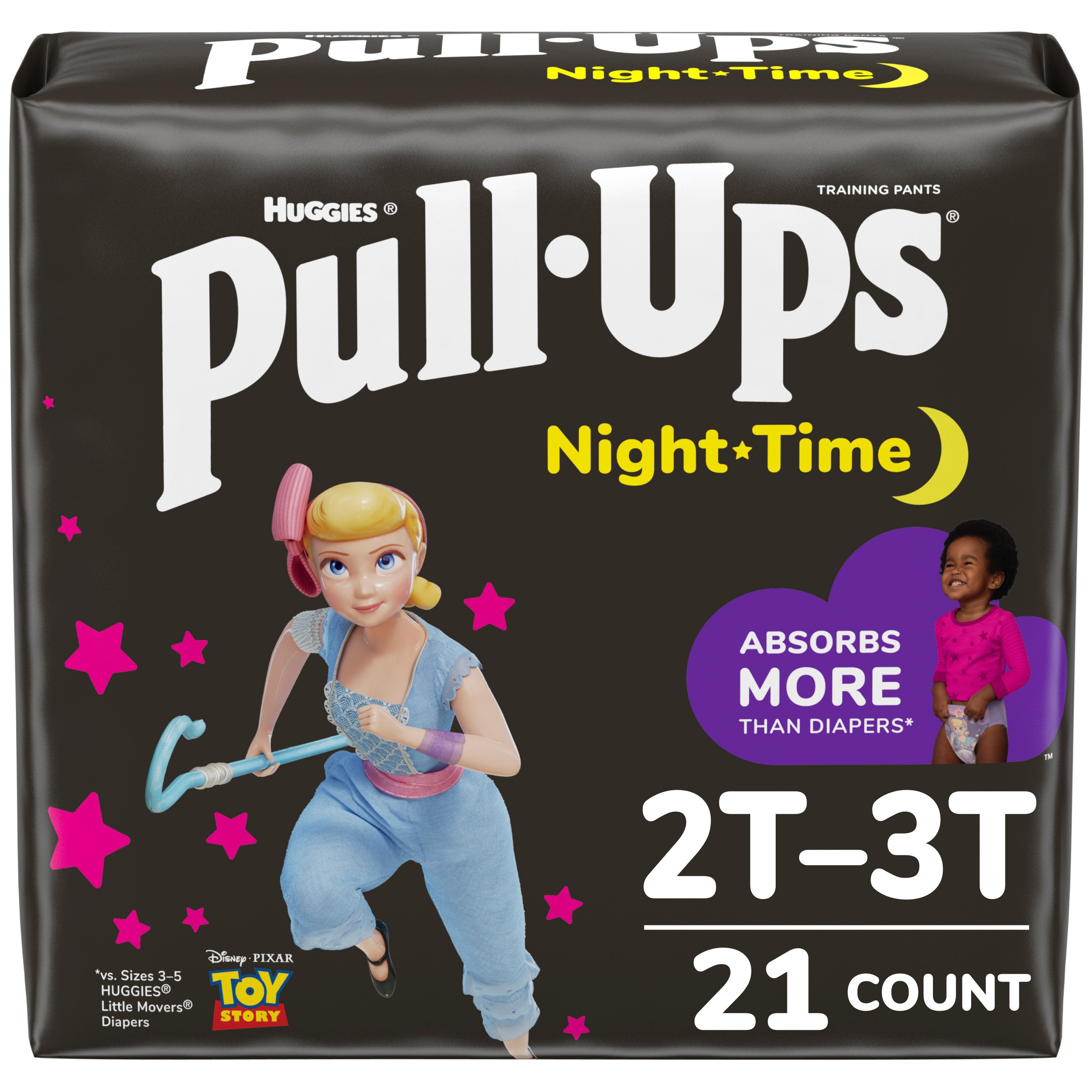 Huggies Pull-Ups Training Pants Night Time Disney Design 2T-3T