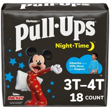 Pull-Ups Boys' Night-Time Potty Training Pants - 3T-4T, 18 ct