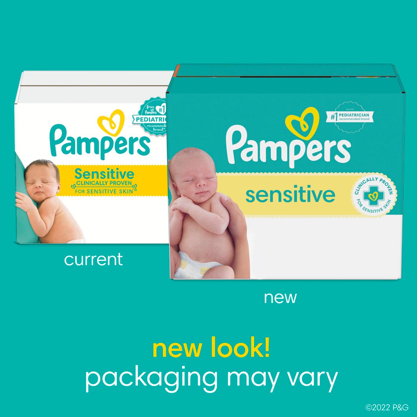 Pampers Sensitive Skin Baby Wipes Refills 3 pk; image 2 of 10