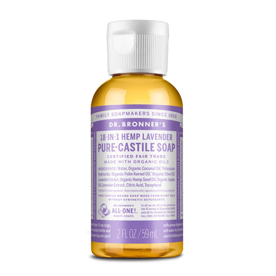 Dr. Bronner's Travel Size 18In1 Hemp Lavender PureCastile Soap