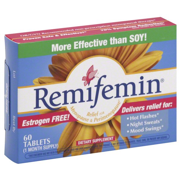 Remifemin Relief For Menopause And Perimenopause Estrogen Free! Tablets ...