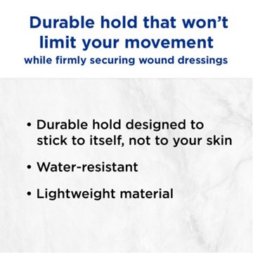 Band-Aid Tough Wrap Flexible Fabric Self-Adherent Wrap, 2.5 yd