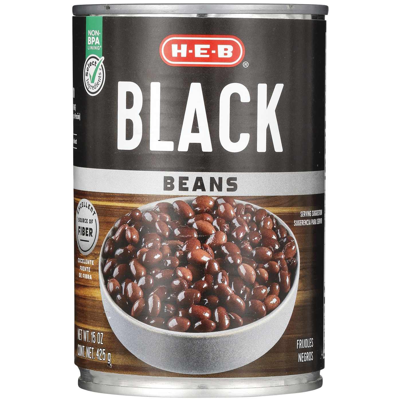 H-E-B Black Beans; image 1 of 2