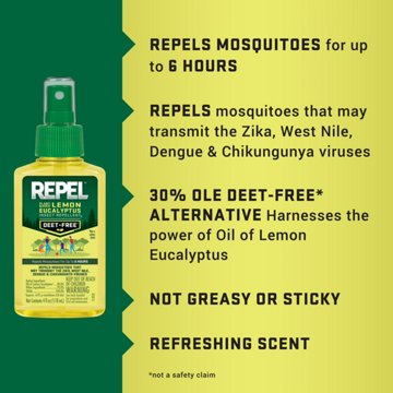 Repel Plant-Based Lemon Eucalyptus Insect Repellent, 4 oz