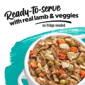 Beneful Purina Wet Dog Food Freshly Prepared Meals - Savory Rice and Lamb Stew with Peas and Carrots