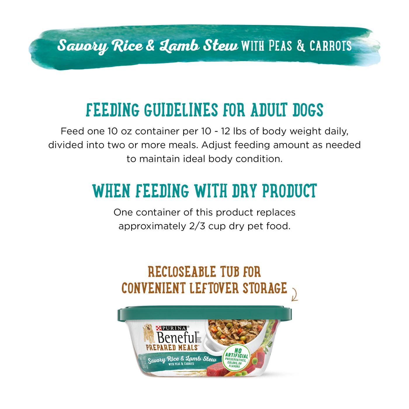 Beneful Purina Beneful High Protein Wet Dog Food With Gravy, Prepared Meals Savory Rice & Lamb Stew; image 7 of 8