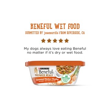 Beneful Purina Dog Food Freshly Prepared Meals Simmered Chicken Medley - Carrots, Green Beans, and Wild Rice