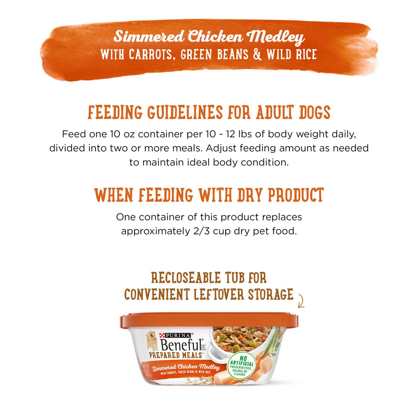Beneful Purina Beneful High Protein Wet Dog Food With Gravy, Prepared Meals Simmered Chicken Medley; image 5 of 8