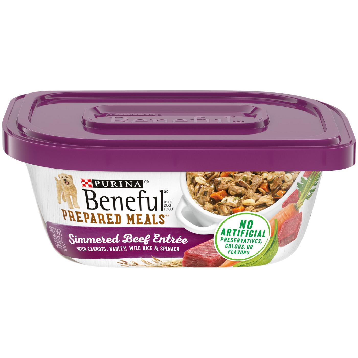 Beneful Purina Beneful High Protein, Wet Dog Food With Gravy, Prepared Meals Simmered Beef Entree; image 1 of 8