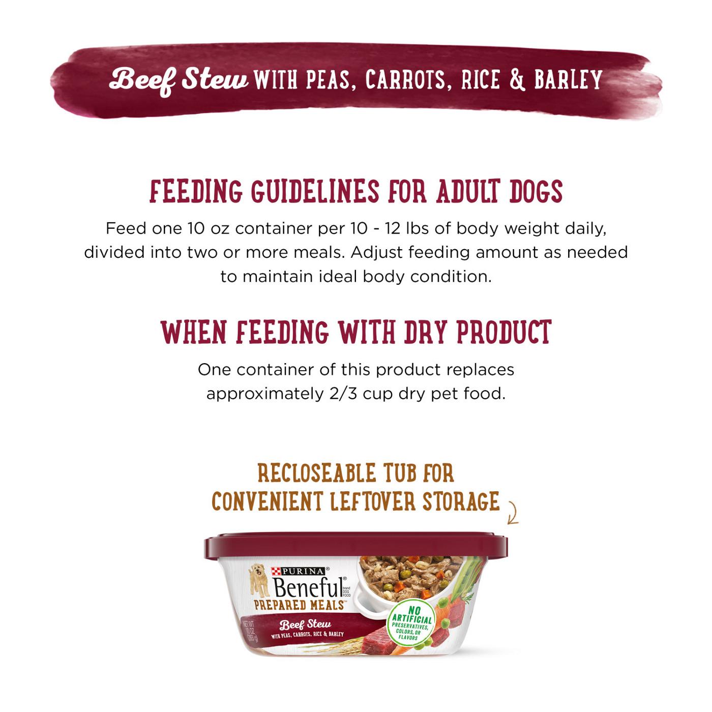 Beneful Purina Beneful High Protein, Gravy Wet Dog Food, Prepared Meals Beef Stew; image 3 of 8