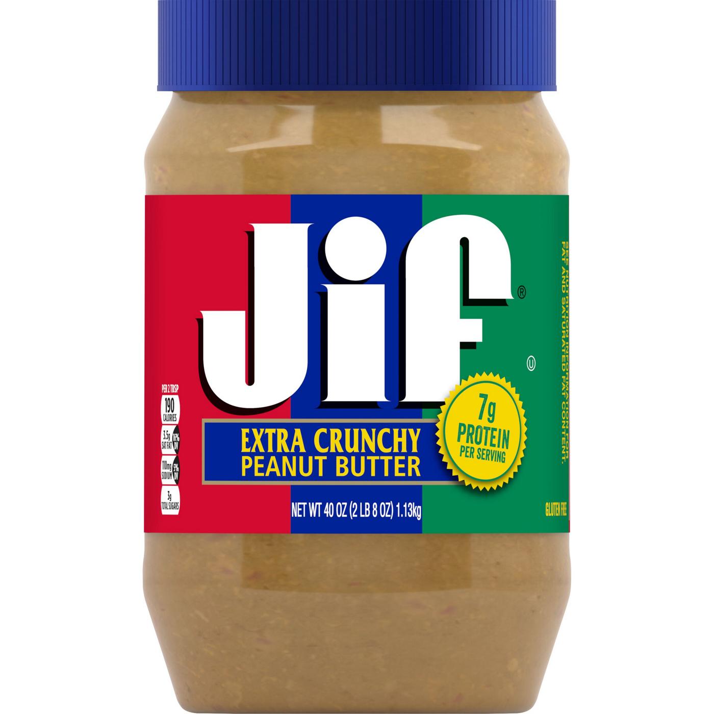 Jif Extra Crunchy Peanut Butter; image 1 of 5