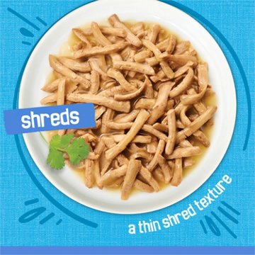Friskies Purina Shreds Wet Cat Food - Ocean Whitefish and Tuna in Sauce