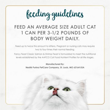 Fancy Feast Purina Classic Grain Free Wet Cat Food Pate - Salmon and Shrimp Feast