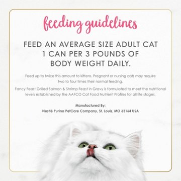 Fancy Feast Purina Grilled Wet Cat Food - Salmon and Shrimp Feast in Gravy
