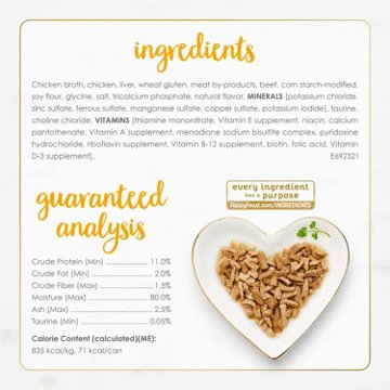 Fancy Feast Purina Grilled Wet Cat Food - Chicken and Beef in Gravy