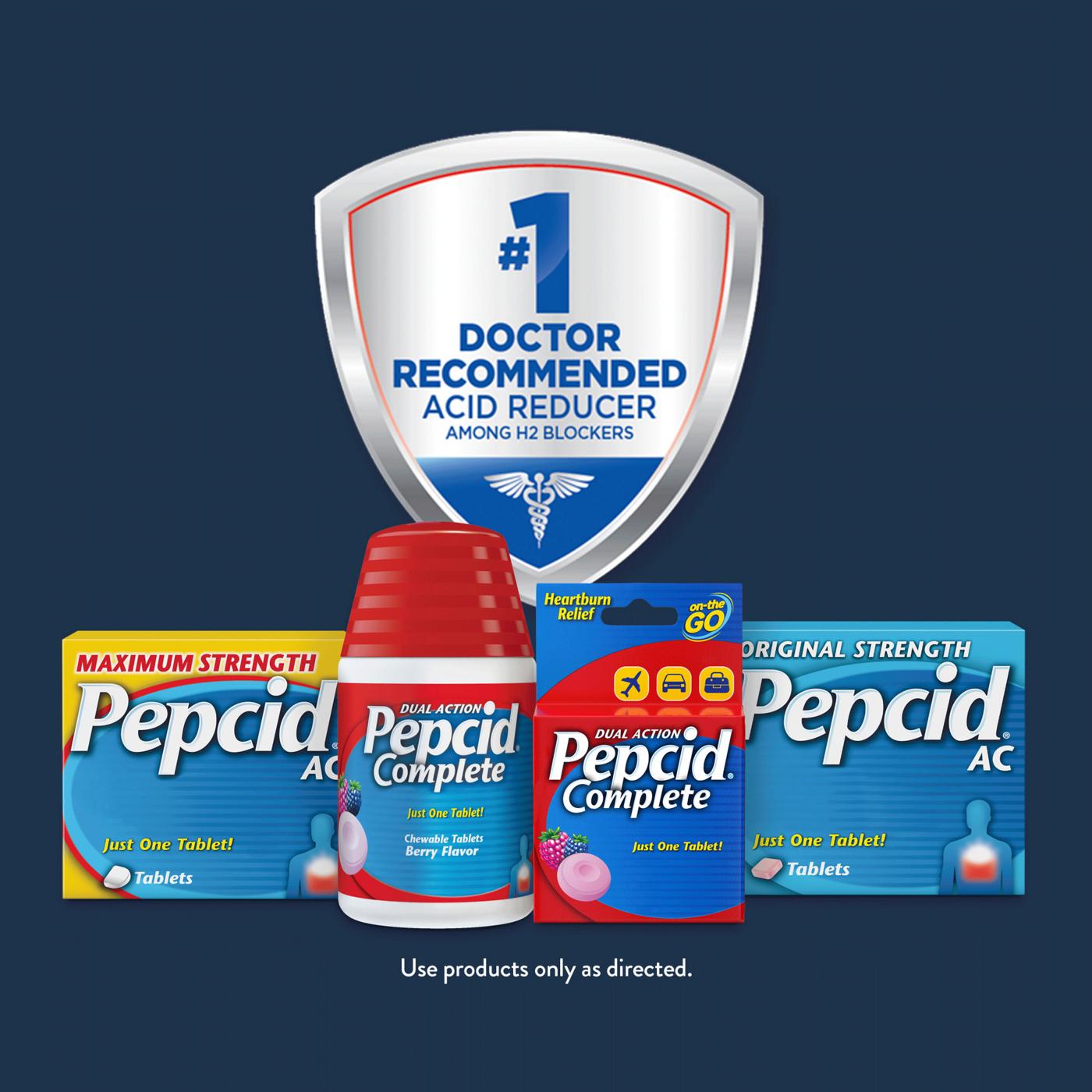 Pepcid Maximum Strength AC Tablets; image 8 of 8