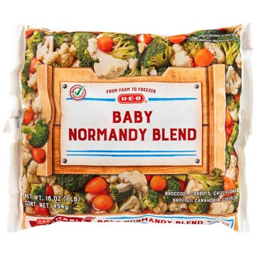 H-E-B Frozen Steamable Baby Normandy Blend, 16 oz