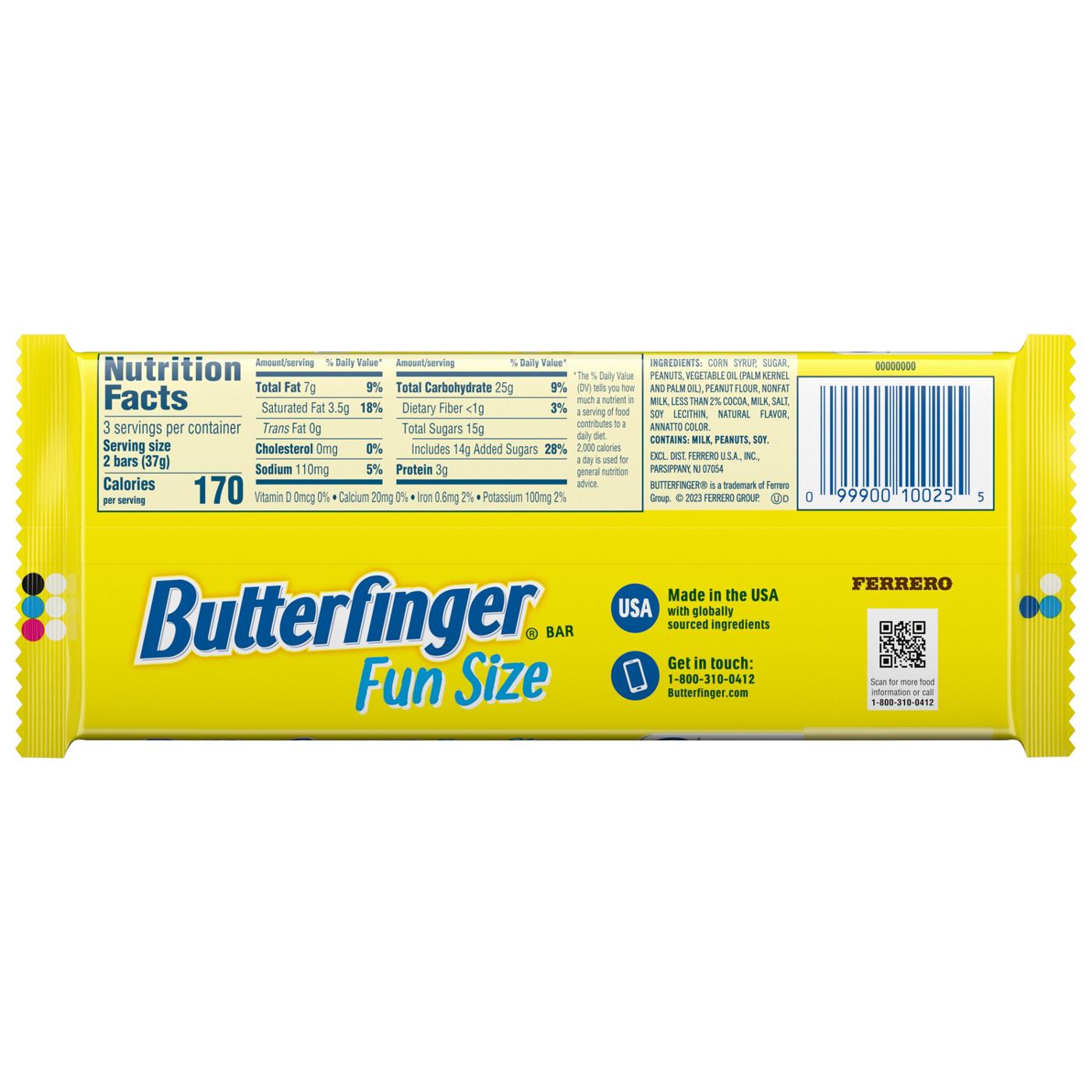 Butterfinger Fun Size Candy Bars; image 6 of 7