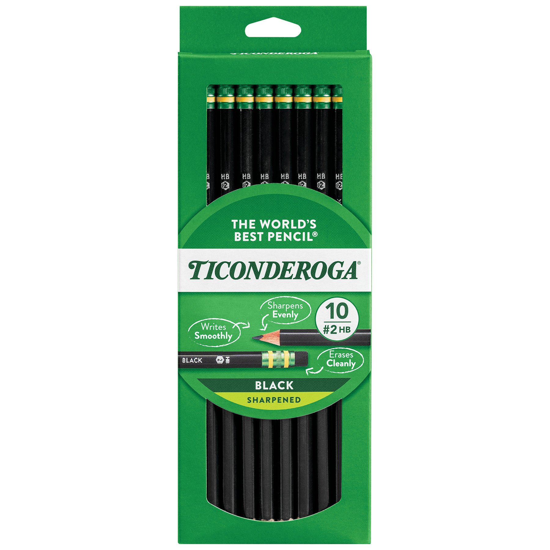 Dixon Ticonderoga Black WoodCased 2 Pencils Shop Pencils at HEB