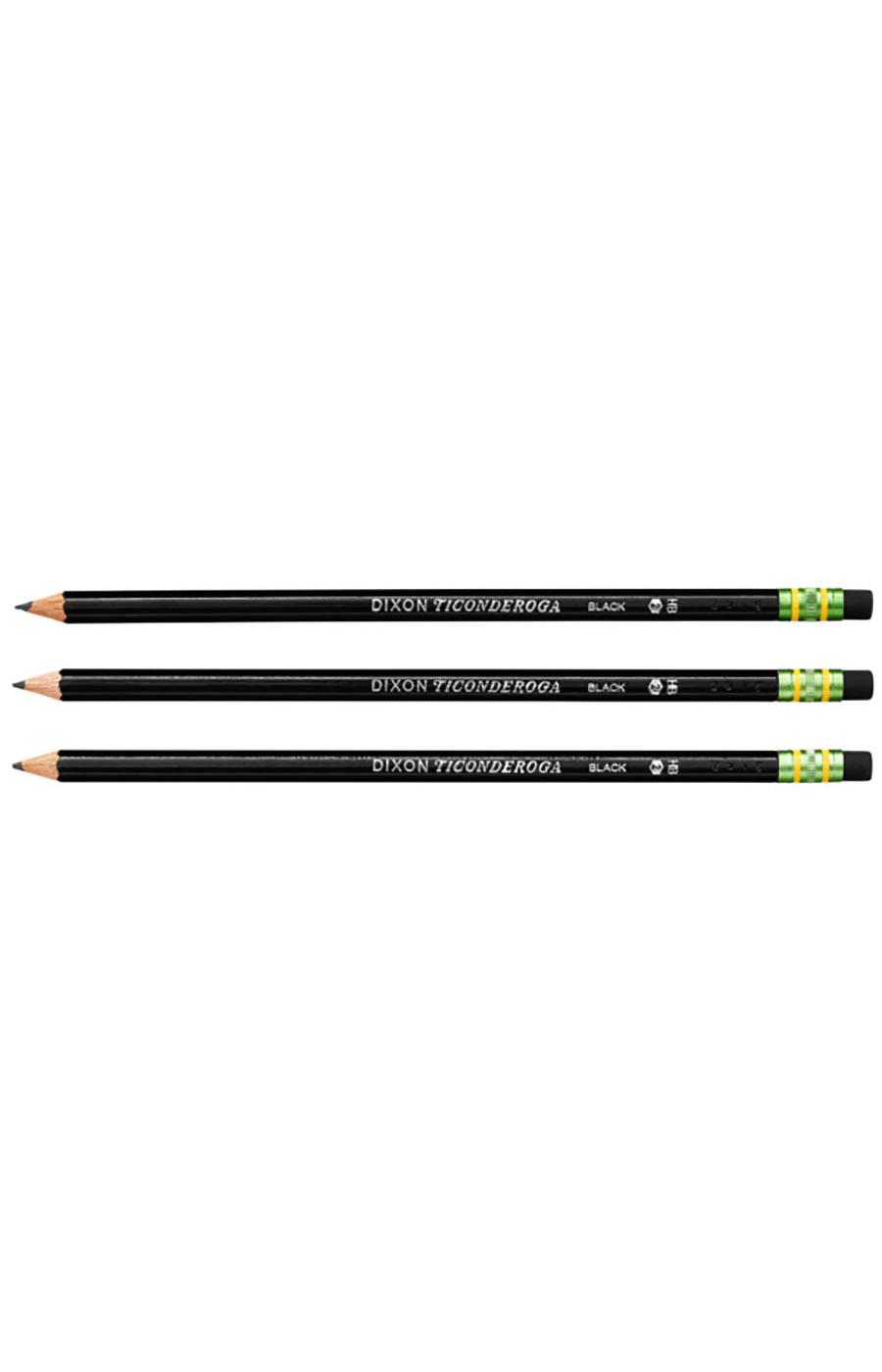 Ticonderoga Pre-Sharpened No.2 Black Wood-Cased Pencils; image 2 of 2
