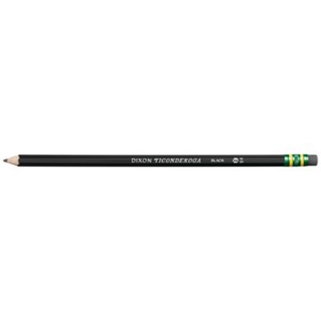 Ticonderoga Pre-Sharpened No.2 Wood Pencils - Black, 10 pk