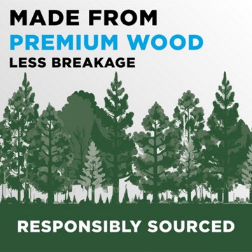 Ticonderoga Pre-Sharpened No.2 Wood Pencils - Black, 10 pk