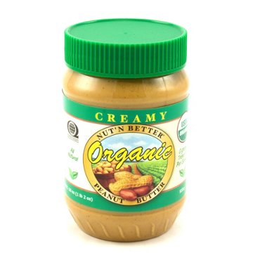 Nut' N Better Organic Creamy Peanut Butter, 18 oz