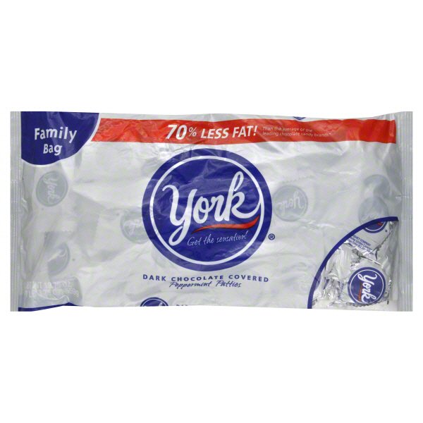 York Dark Chocolate Covered Peppermint Patties Family Bag - Shop Candy ...