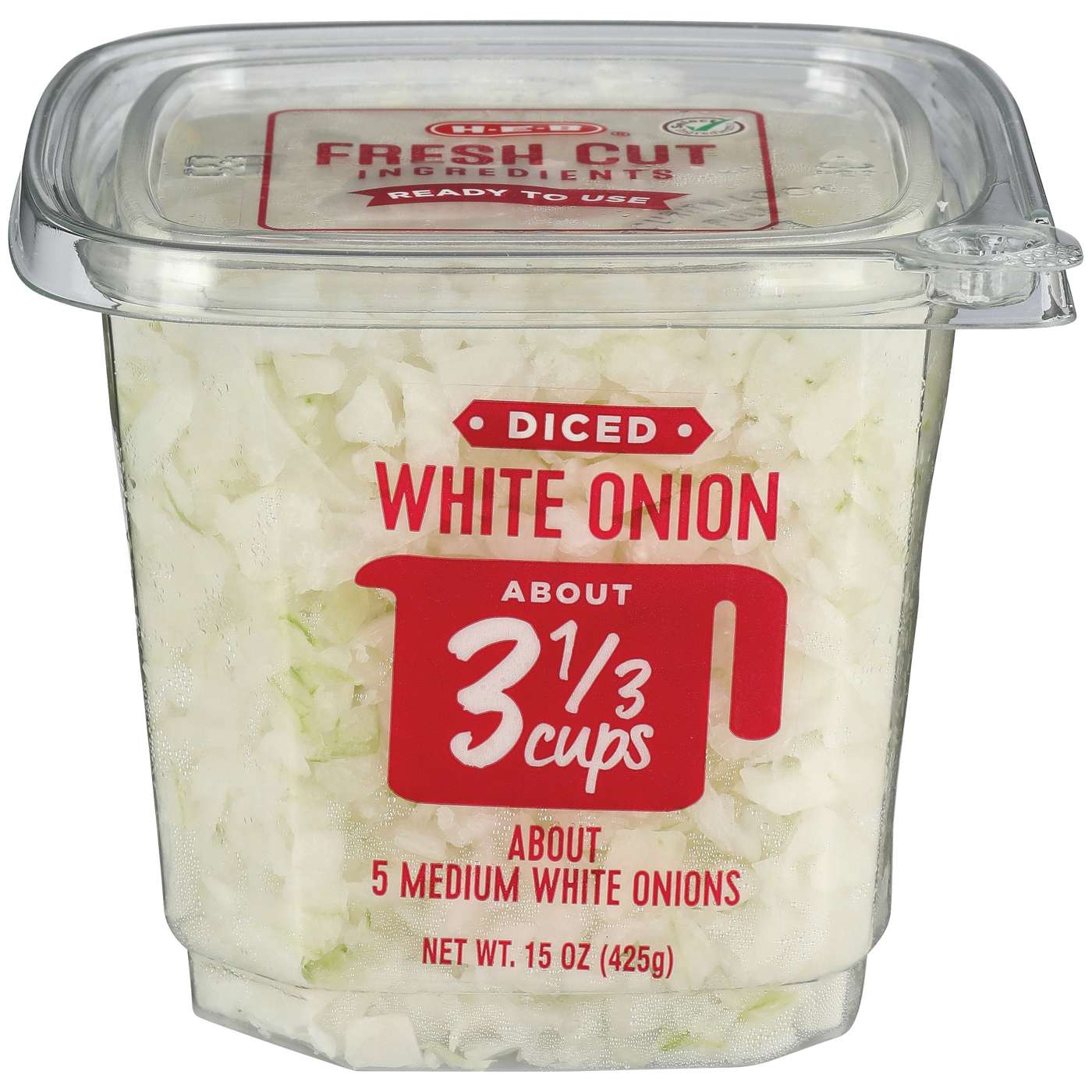 HEB Fresh Diced White Onions Shop Onions & garlic at HEB