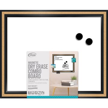 The Board Dudes Magnetic Dry Erase Combo Board, 18" x 22"
