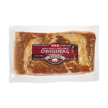 H-E-B Original Thick Cut Bacon, 40 oz