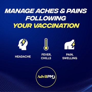 Advil PM Pain Reliever and Nighttime Sleep Aid, Ibuprofen for Pain Relief and Diphenhydramine Citrate for a Sleep Aid