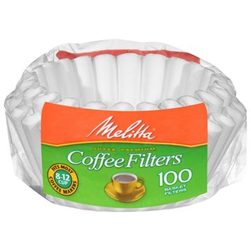 Melitta Basket Coffee Filters - White, 100 ct