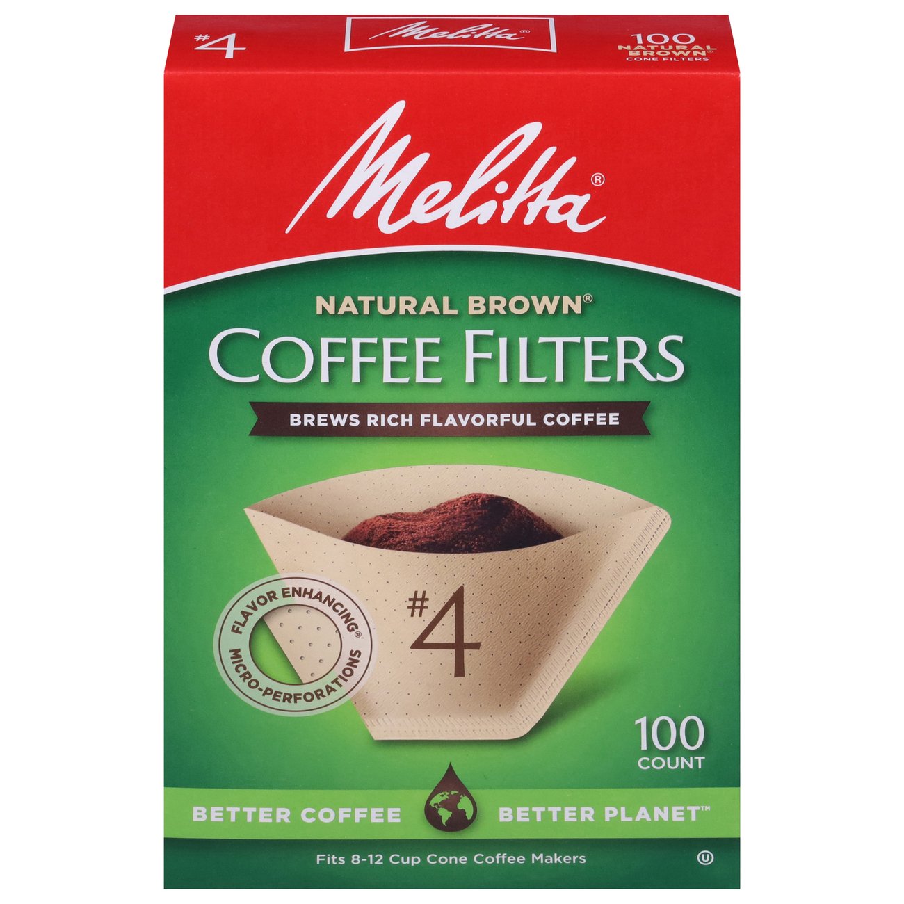 Melitta No.4 Cone Coffee Filters Natural Brown Shop Coffee filters