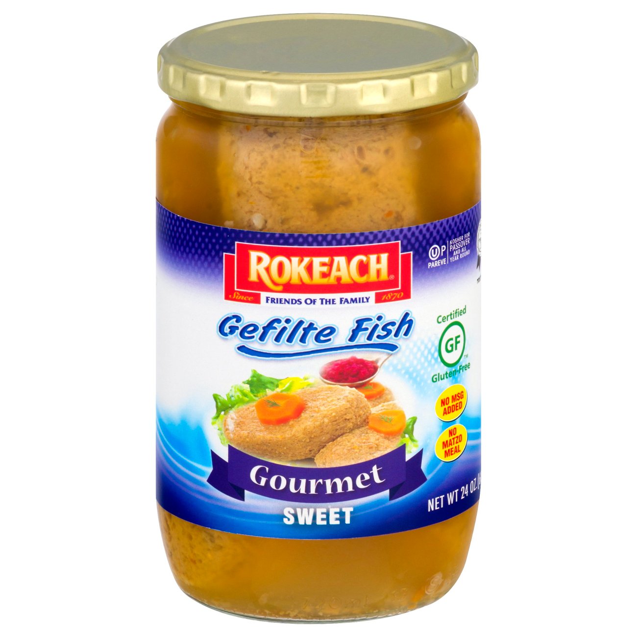 Rokeach Gourmet Sweet Gefilte Fish Shop Seafood at HEB
