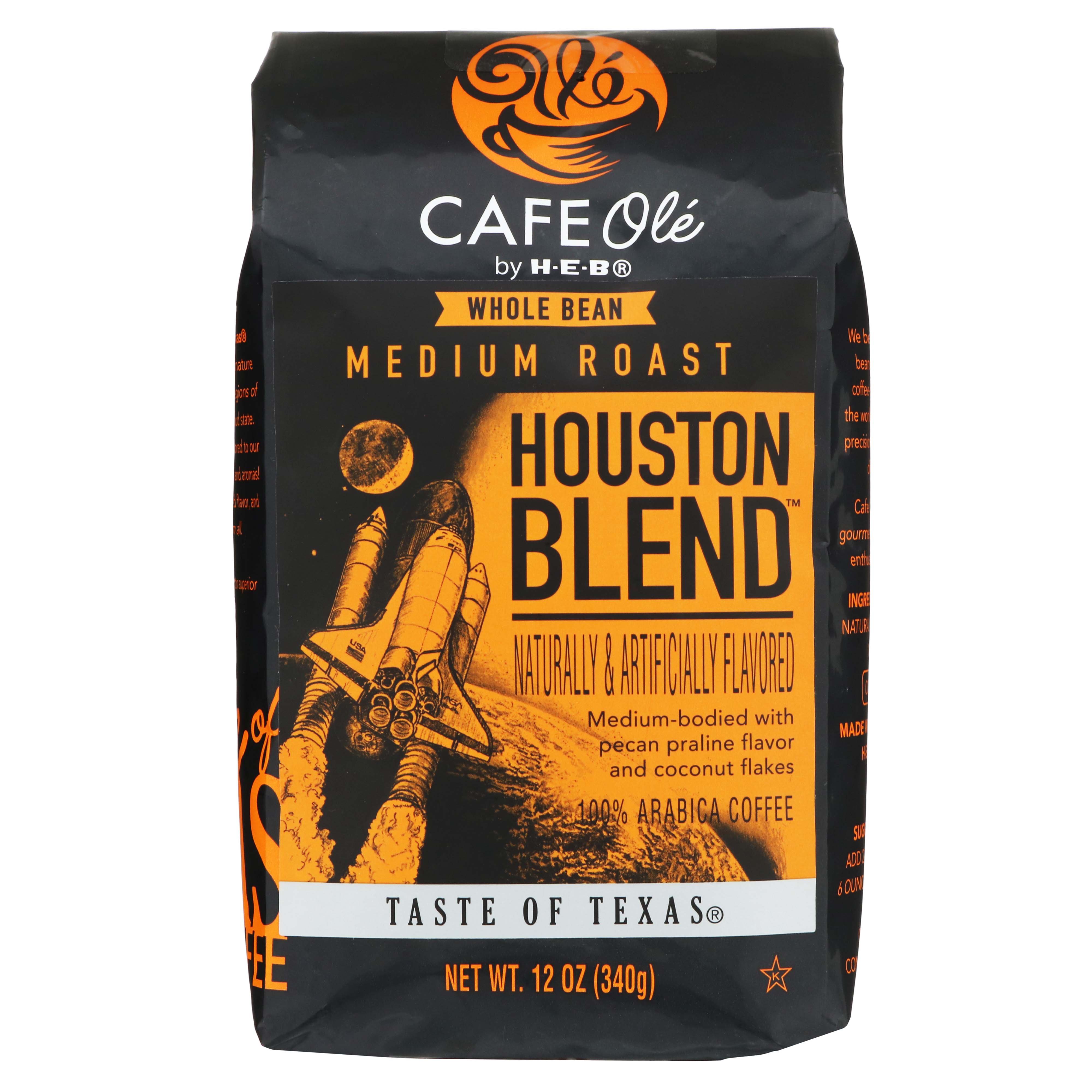 HEB Cafe Ole Houston Blend Medium Roast Whole Bean Coffee Shop