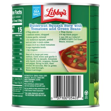 Libby's Cut Green Beans Jumbo-Can, 28 oz