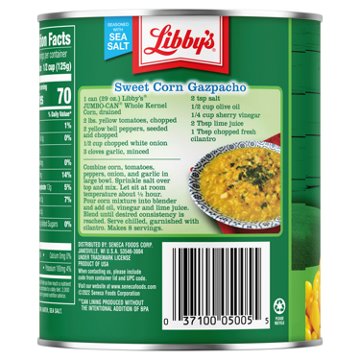 Libby's Whole Kernel Sweet Corn Jumbo-Can, 29 oz