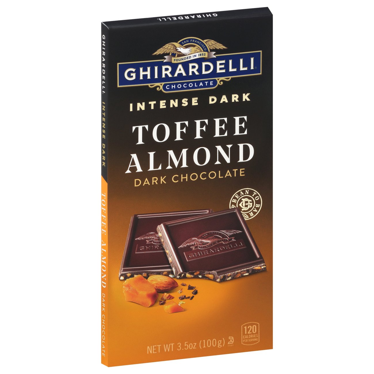 Ghirardelli Chocolate Intense Dark Toffee Almond Chocolate Bar - Shop ...