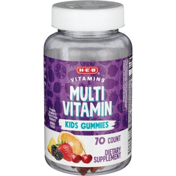 H-E-B Vitamins Kids Multivitamin Gummies, 70 ct