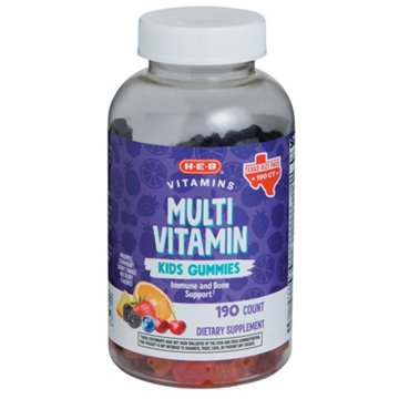 H-E-B Kids Multivitamin Gummies - Texas-Size Pack, 190 ct