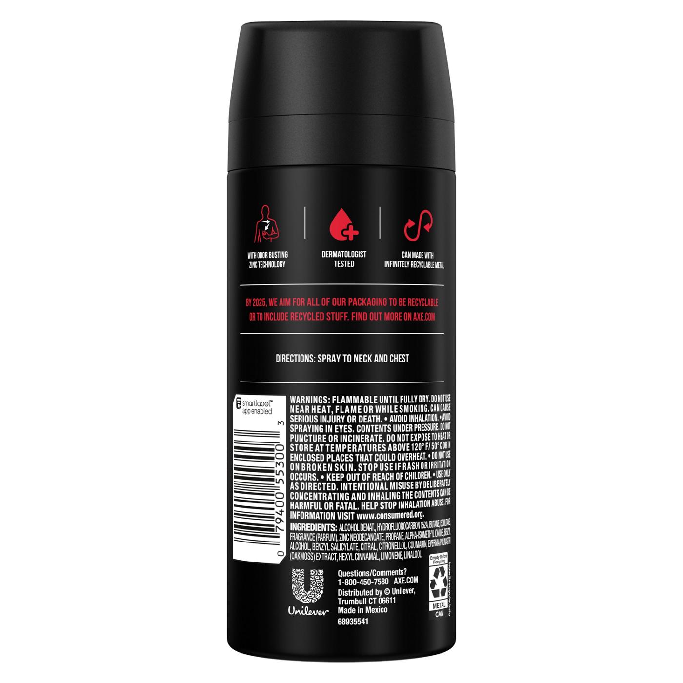 AXE Men's 48 Hr Deodorant Body Spray - Essence; image 6 of 7